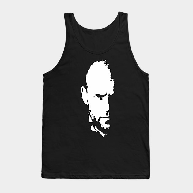 Jason Statham white portrait Tank Top by Aldyz